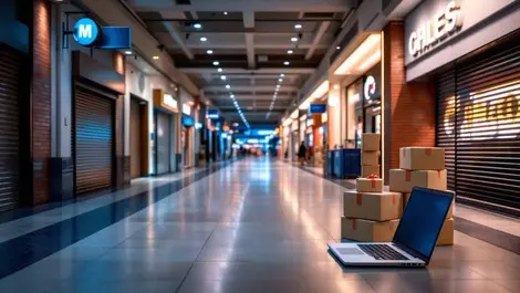 US mall culture fades as online shopping soars across cities